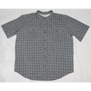 Orvis Men's Short Sleeve Button Front Shirt‎ Size XL
